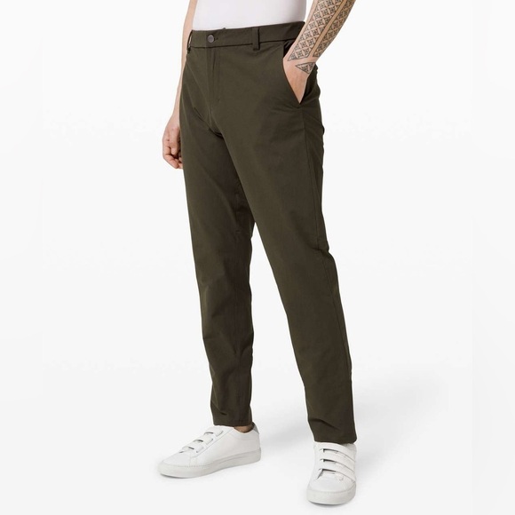 EUC - Lululemon Commision Pant Classic Size 34 - Dark Olive - Picture 1 of 8